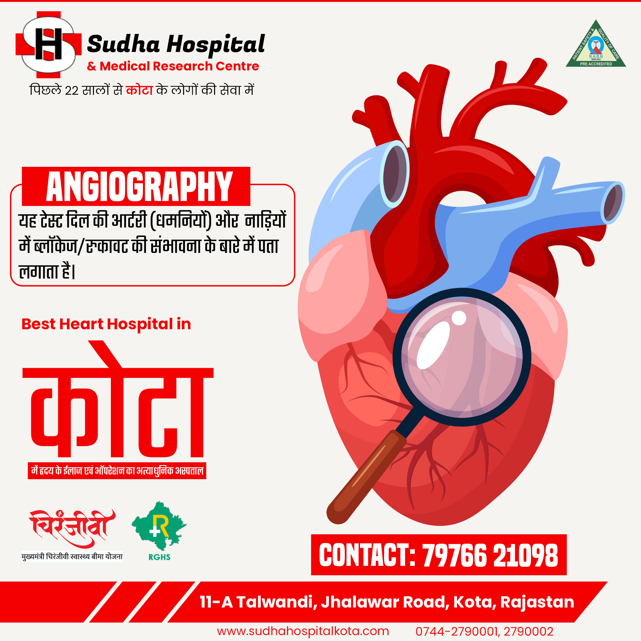 Angiography Test in Kota | Sudha Hospital & Medical research Centre